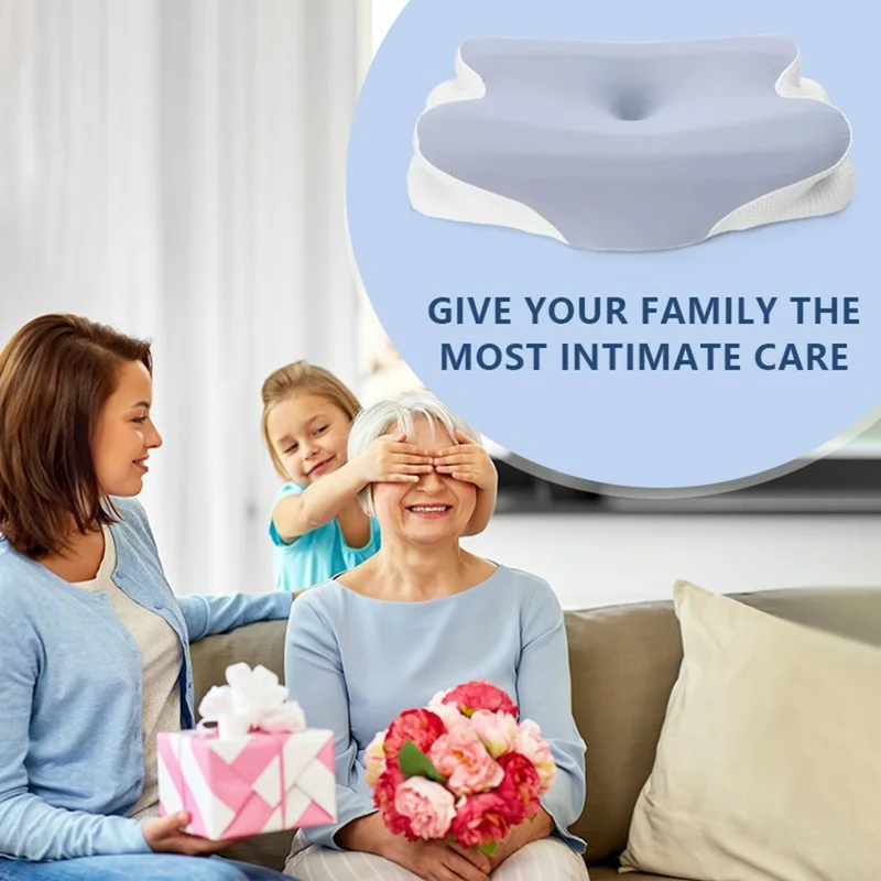 Эргономичная Бабочка Контурная Подушка Пена С Эффектом Памяти Ортопедическая Подушка для Облегчения Боли В Шее