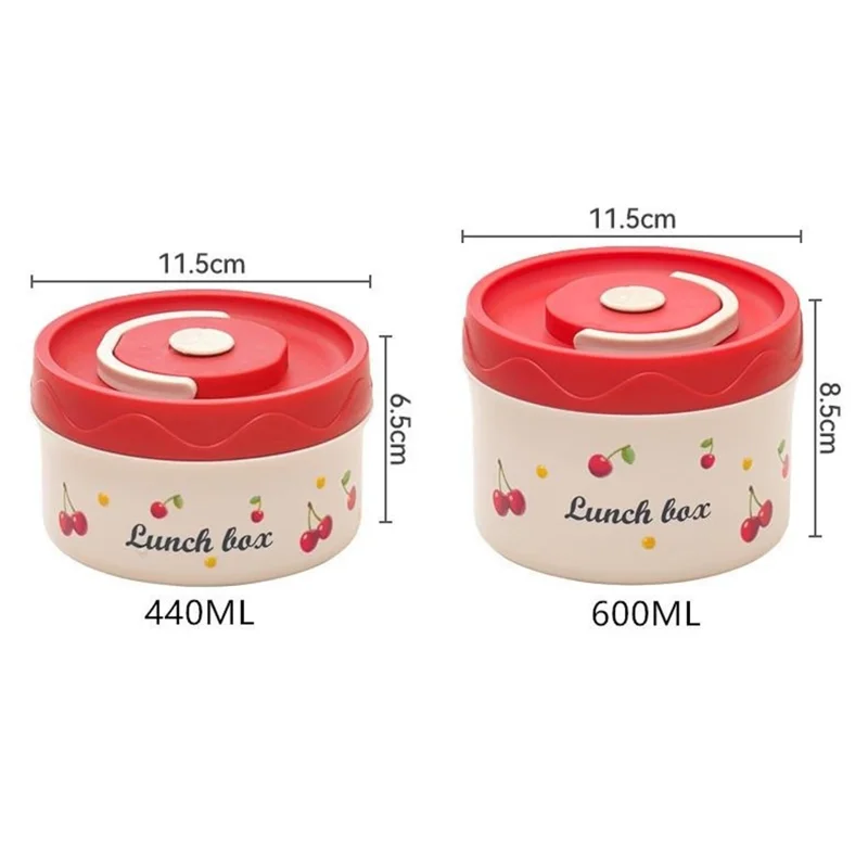 316 Stainless Steel Lunch Box Set with 440ML + 600ML + Insulated Bag Microwave Safe Leak Proof for Students  /  Office Workers (No FDA)