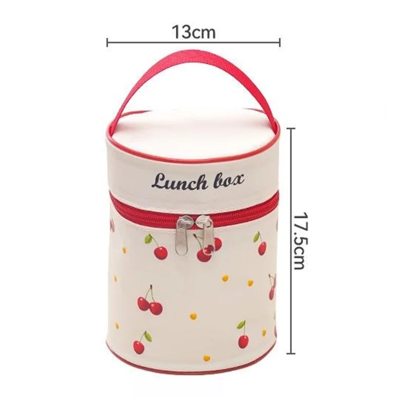 316 Stainless Steel Lunch Box Set with 440ML + 600ML + Insulated Bag Microwave Safe Leak Proof for Students  /  Office Workers (No FDA)