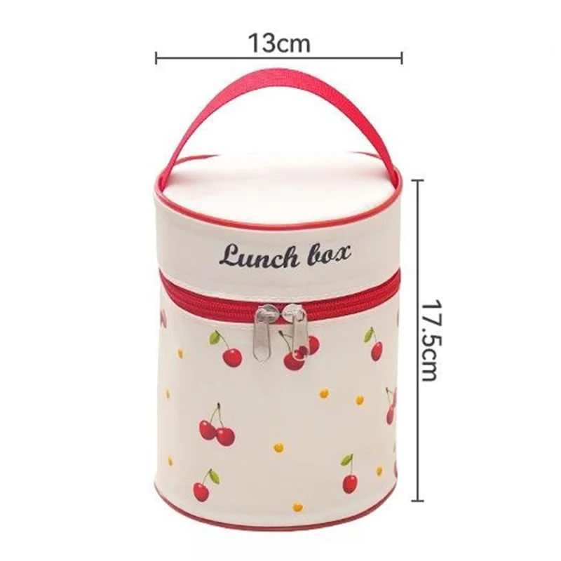 316 Stainless Steel Lunch Box Set with 2Pcs 600ML + Insulated Bag Microwave Safe Leak Proof for Students  /  Office Workers (No FDA)
