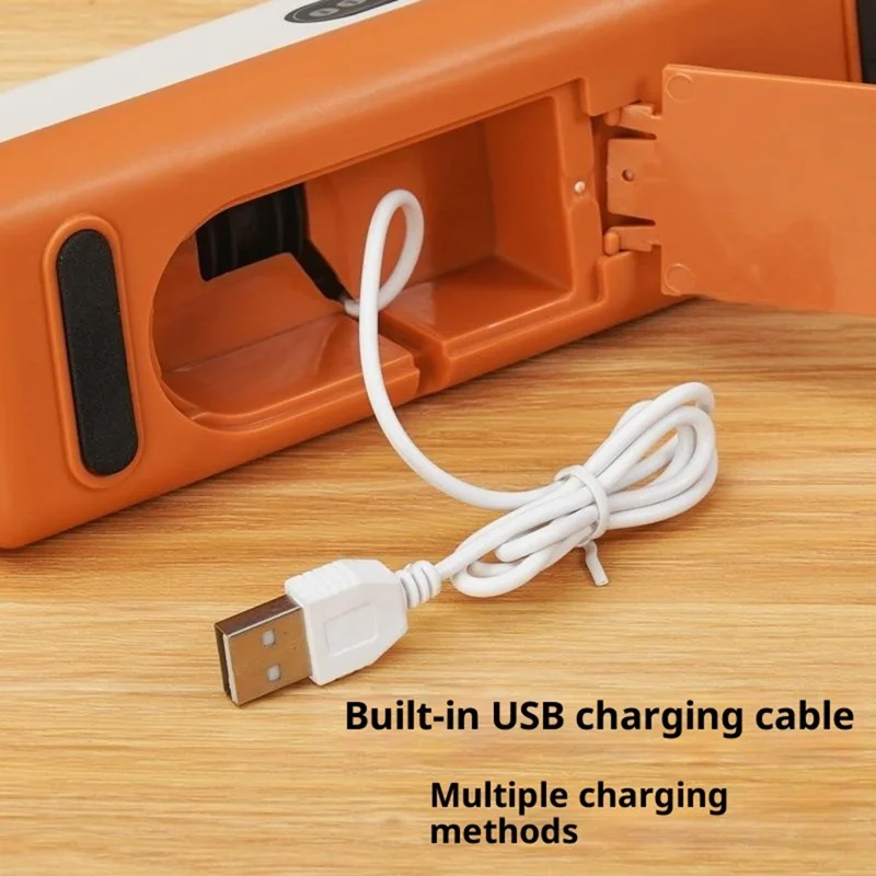 Electric Sharpener Battery Powered Kitchen Tool Knife Grinder with Speed Settings Fast Sharpening - Yellow