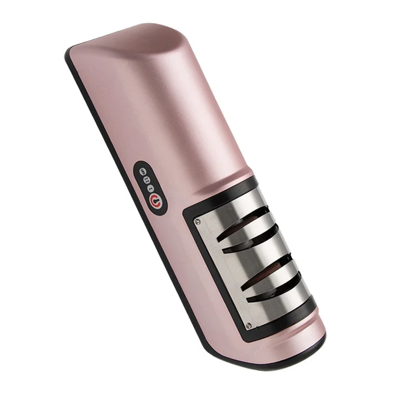 Electric Sharpener Multi-Function Automatic Knife Sharpening Machine for Home - Pink