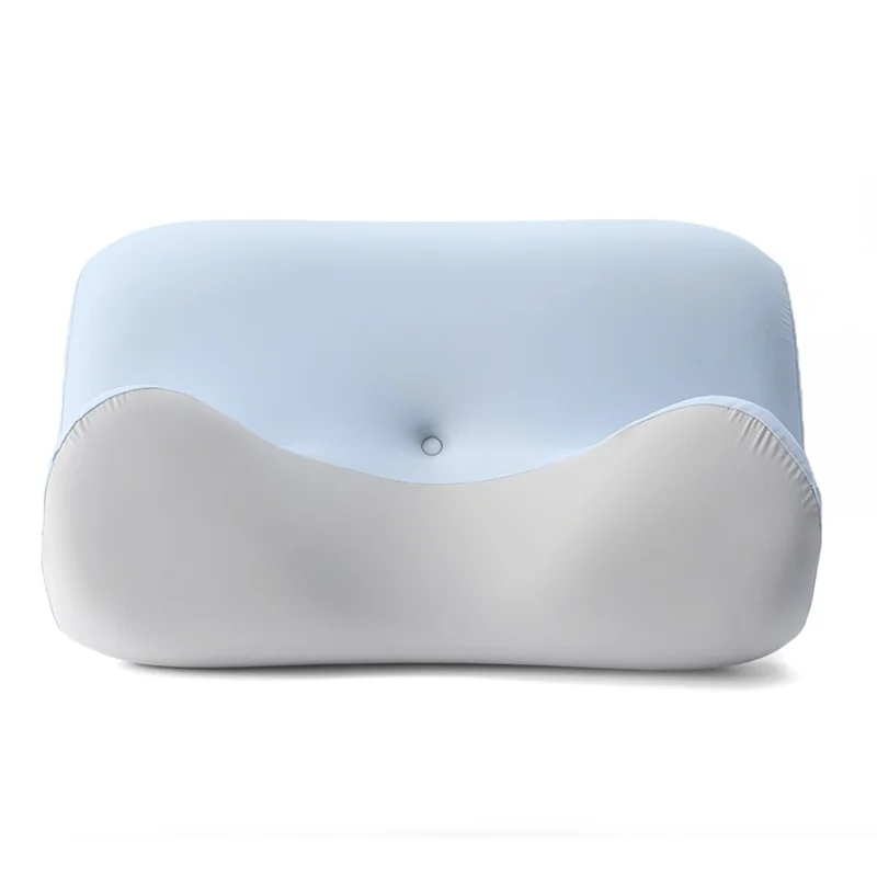 Cuscino in Memory Foam Raffreddamento Lento Rimbalzo Supporto per il Collo Comodo Traspirante - Blu Cielo