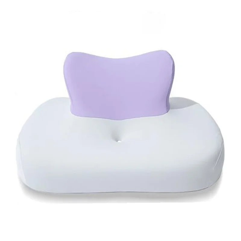 Memory Foam Pillow for Prone Sleeping Gaming Multifunctional Cervical Support Cushion - Violet