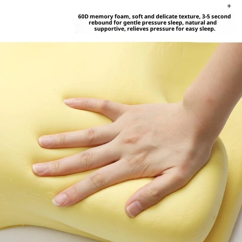 Memory Foam Pillow for Prone Sleeping Gaming Multifunctional Cervical Support Cushion - Violet
