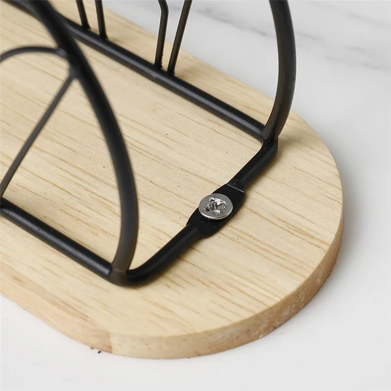 Creative Tabletop Napkin Holder Stand Hollow Knife Fork Spoon Shape Iron Tissue Dispenser for Restaurant Cafe Bar