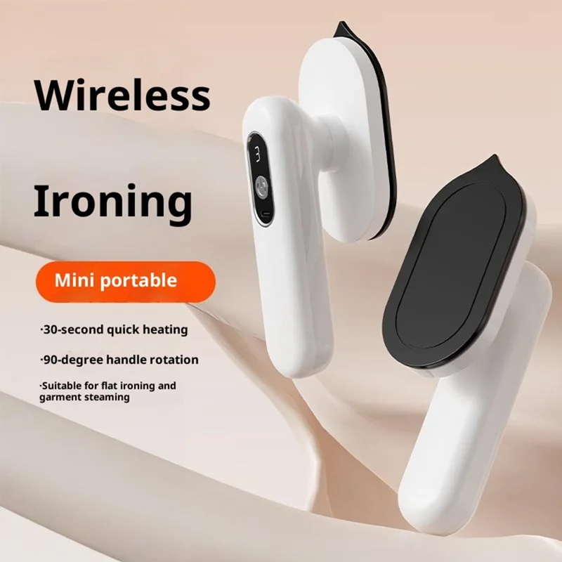 Tragbarer kabelloser Mini-Dampfbügeleisen für Reisen und Zuhause - Leistungsstarker Faltenentferner