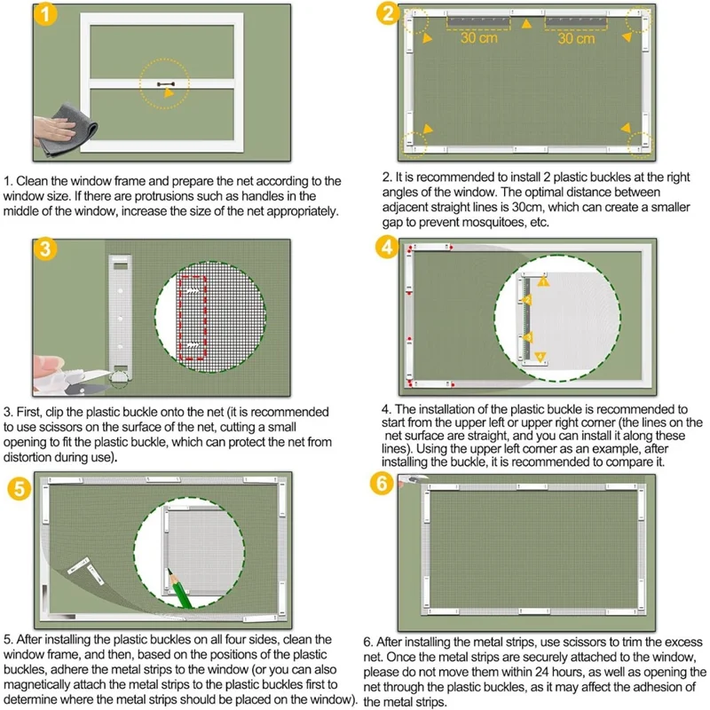 130 x 150cm Breathable Magnetic Window Mesh Screen Trimmable Insect Protection Net
