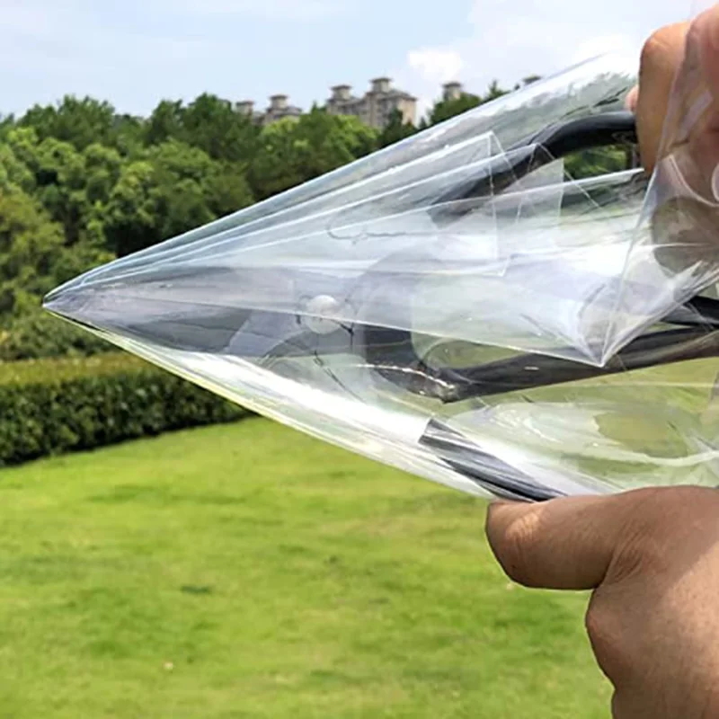 ستارة عازلة حرارية مغناطيسية مقاس 150 × 180 سم للنوافذ، شفافة وواقية من الرياح، من فيلم PVC - فيلم شفاف + إطار أبيض