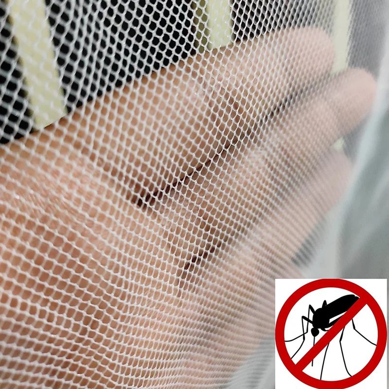 140 x 160 cm Magnetisches Fenster-Bildschirm-Mesh Insektenschutz-Vorhang für Küche und Wohnzimmer - Grauer Rahmen + Graues Mesh