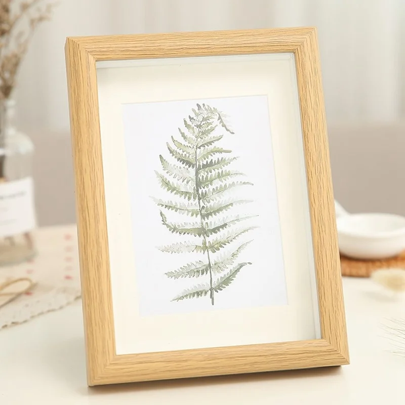 Prostowny drewniany ramka na zdjęcia 13 cm, podставка do wyświetlania obrazów, dekoracja do domu - kolor drewna