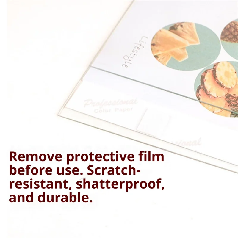 7 Inch Double Sided Rotating Picture Frame Wooden Photo Display Stand for Home Office Table Decor - Wood Color+White