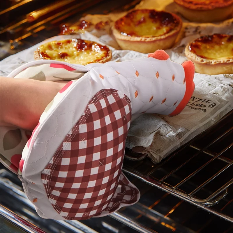 CLS 1 Pc Heat Resistant Baking Glove Anti Scald Microwave Oven BBQ Glove Anti Slip