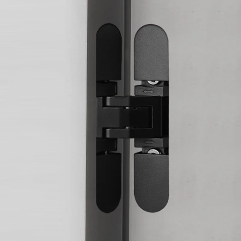 Verstellbare Verdeckte Schranktürbänder Versteckte Kreuzbänder für Türen mit 18-20 mm Dicke - Schwarz