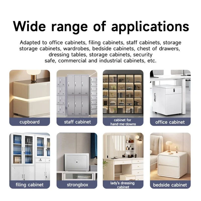 FQ25 Fingerprint Child Safety Lock Long Battery Life Smart Pet Protection Lock USB-C Fast Charge for Cabinets Drawers