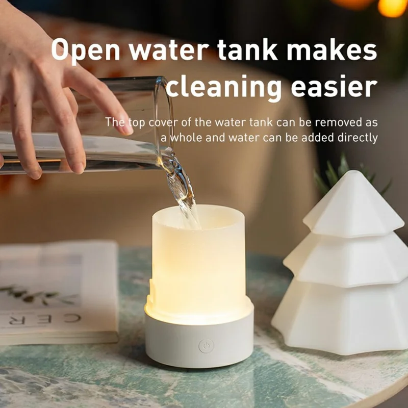 Desktop Christmas Tree Aroma Diffuser USB Mist Ambient Lamp Intelligent Safety Protection for Home