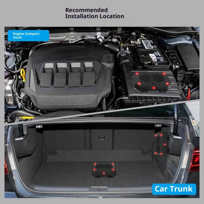 N913A Car Rodent Repellent Device Ultrasonic Pest Control Infrared Alarm with Sound and Light