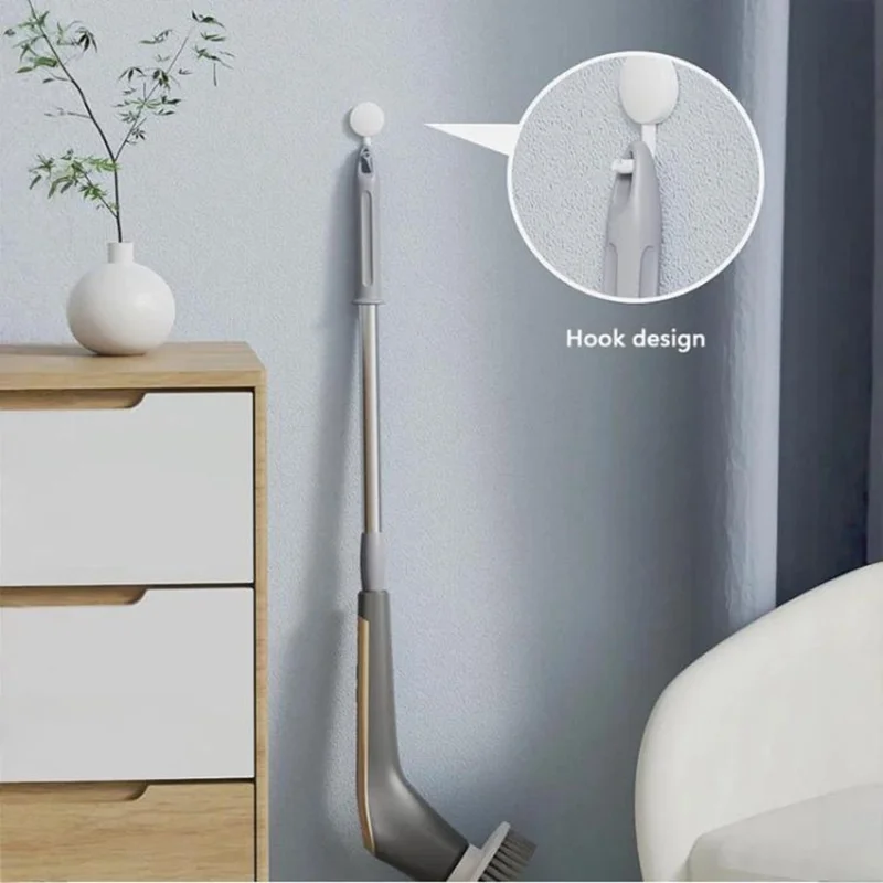 Многофункциональная электрическая выдвижная чистящая щетка, беспроводная ручная кухонная и ванная комната, 7 насадок для щетки, 2 режима скорости - светло-серый