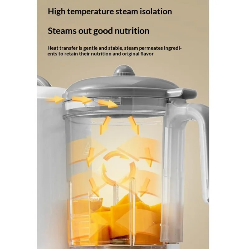 Baby Food Maker Multifunctional Steamer Blender Processor with Timer Automatic Cooking Machine, EU Plug (No FDA, BPA-Free)