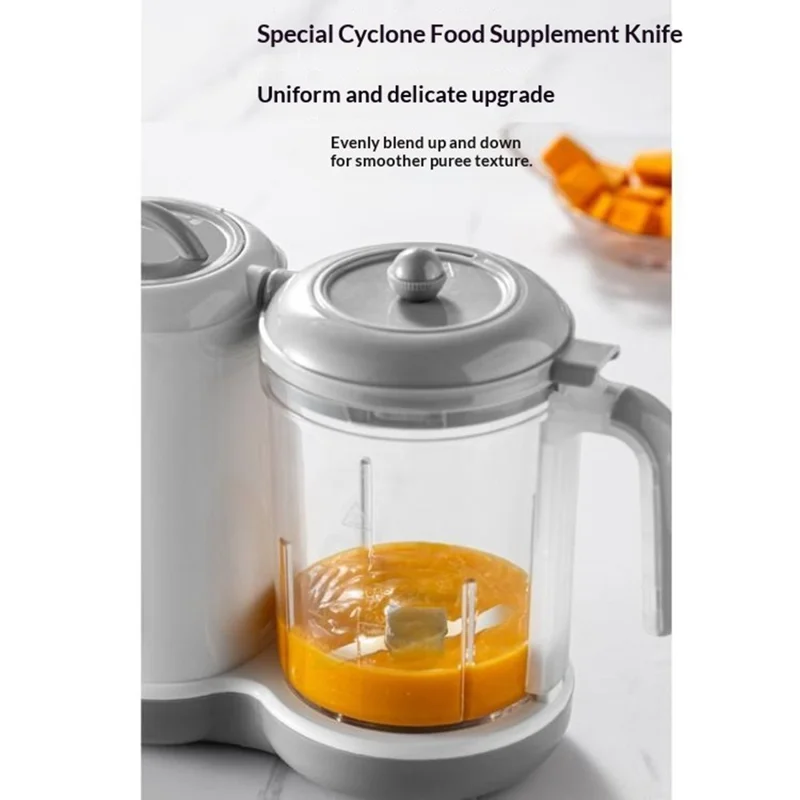 Baby Food Maker Multifunctional Steamer Blender Processor with Timer Automatic Cooking Machine, EU Plug (No FDA, BPA-Free)