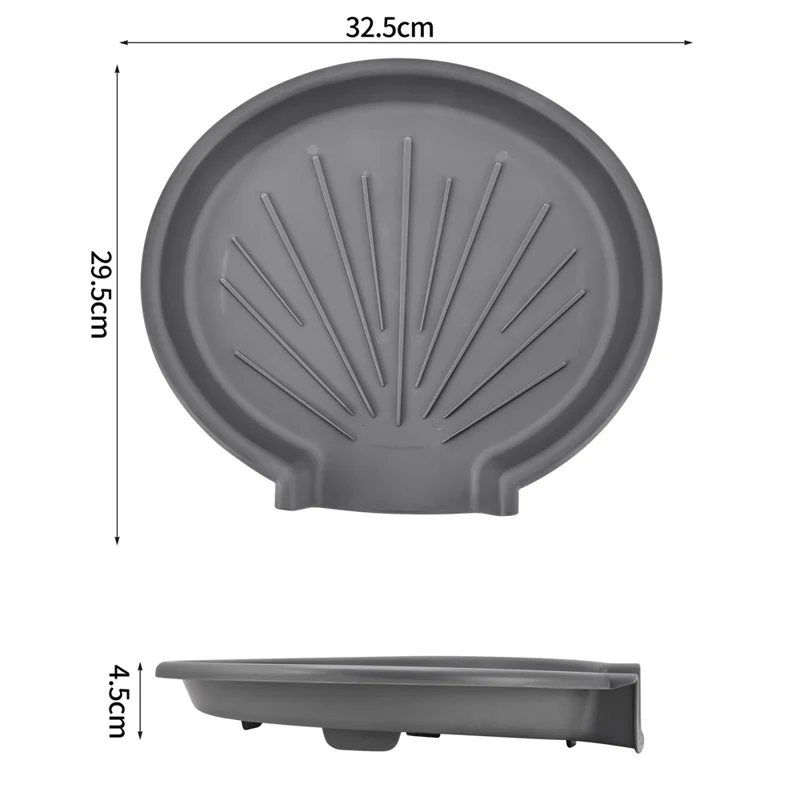 4Pcs PP Collapsible Strainer Groove Sink Drain Basket Space Saving Efficient Water Draining (BPA-Free) - Red