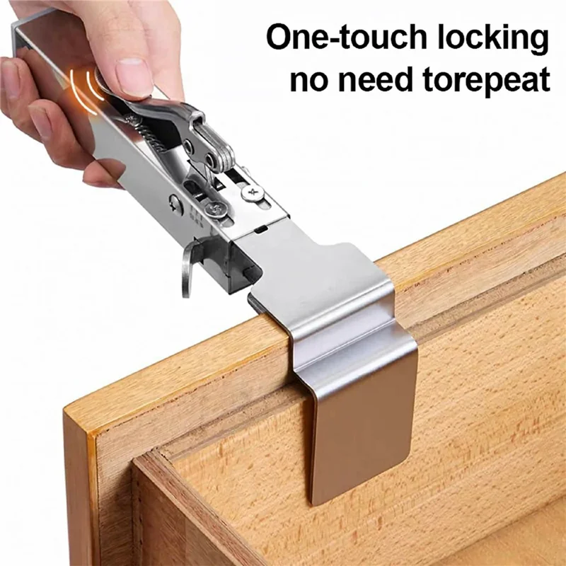 Strumento di Fissaggio Rapido con Pulsante di Rilascio per Cassetti Regolabili, Assistente di Installazione Senza Manico