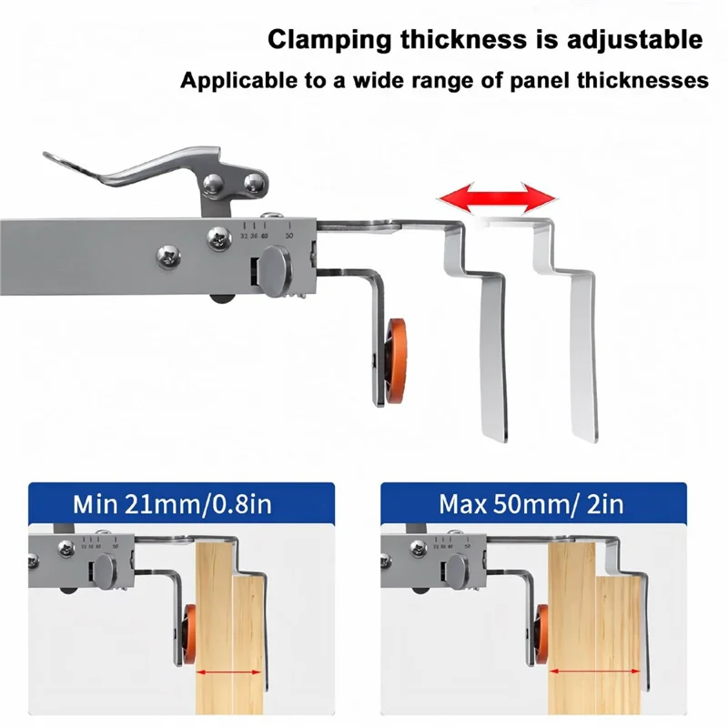 Strumento di Fissaggio Rapido con Pulsante di Rilascio per Cassetti Regolabili, Assistente di Installazione Senza Manico