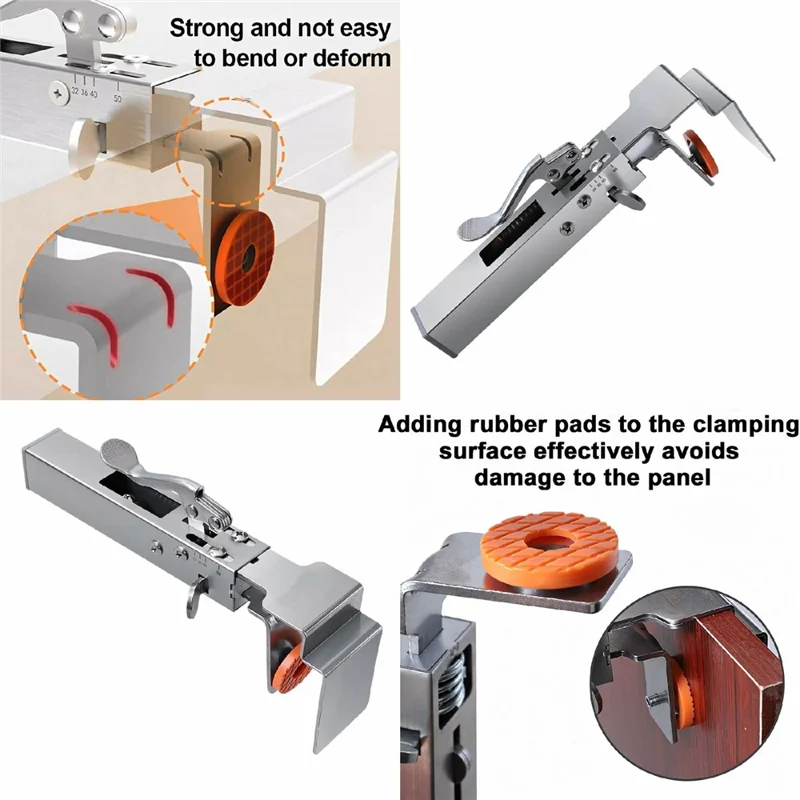 Strumento di Fissaggio Rapido con Pulsante di Rilascio per Cassetti Regolabili, Assistente di Installazione Senza Manico