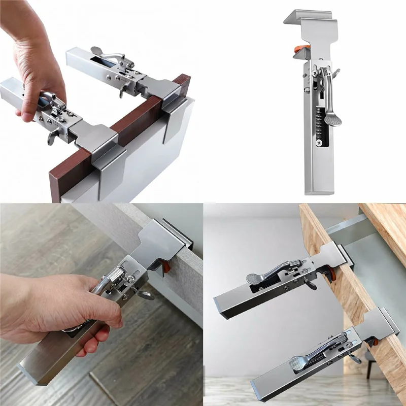 Strumento di Fissaggio Rapido con Pulsante di Rilascio per Cassetti Regolabili, Assistente di Installazione Senza Manico