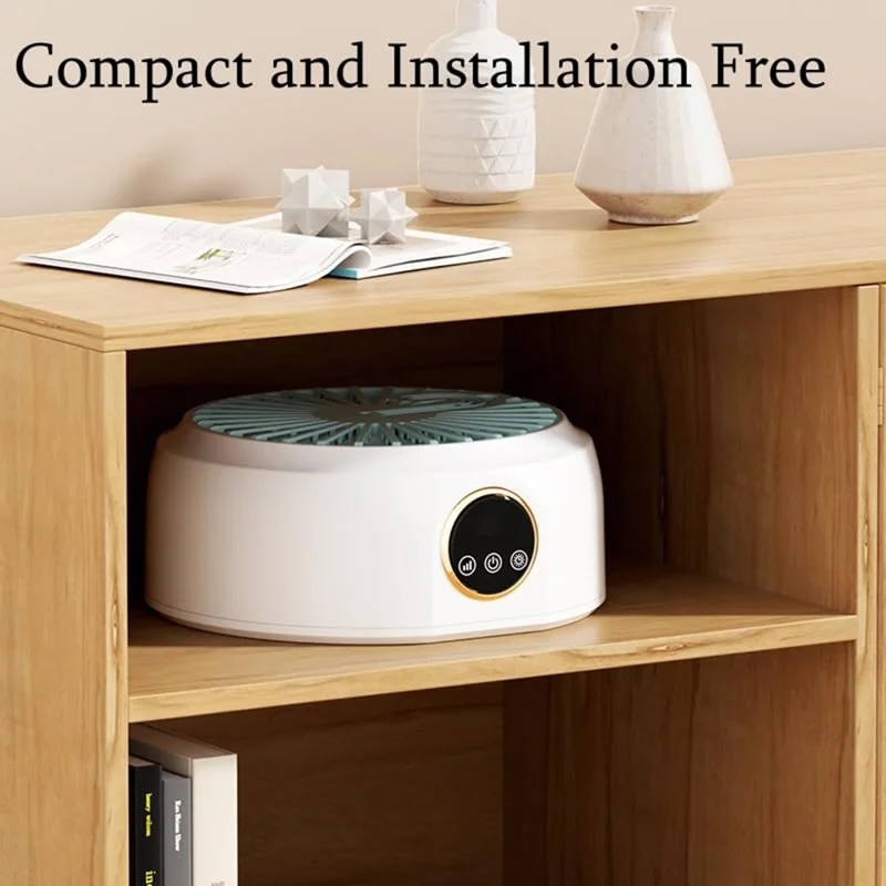 360° Circulation Foldbar tørretumbler 68°C konstant temperatur tørringsmaskine 10 kg stor kapacitet - EU stik / Mælkevit