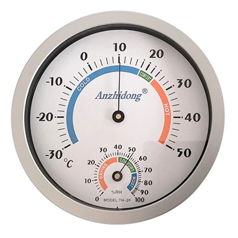 ANZHIDONG Temperature Humidity Meter for Home Pharmacy Wall Mounted Mechanical Thermometer Hygrometer