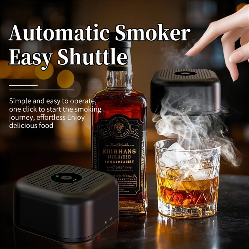 Electric Whiskey Smoke Infuser Cocktail Smoker Set Rechargeable Bar Party Mixology Tool Smoking Gun Kit