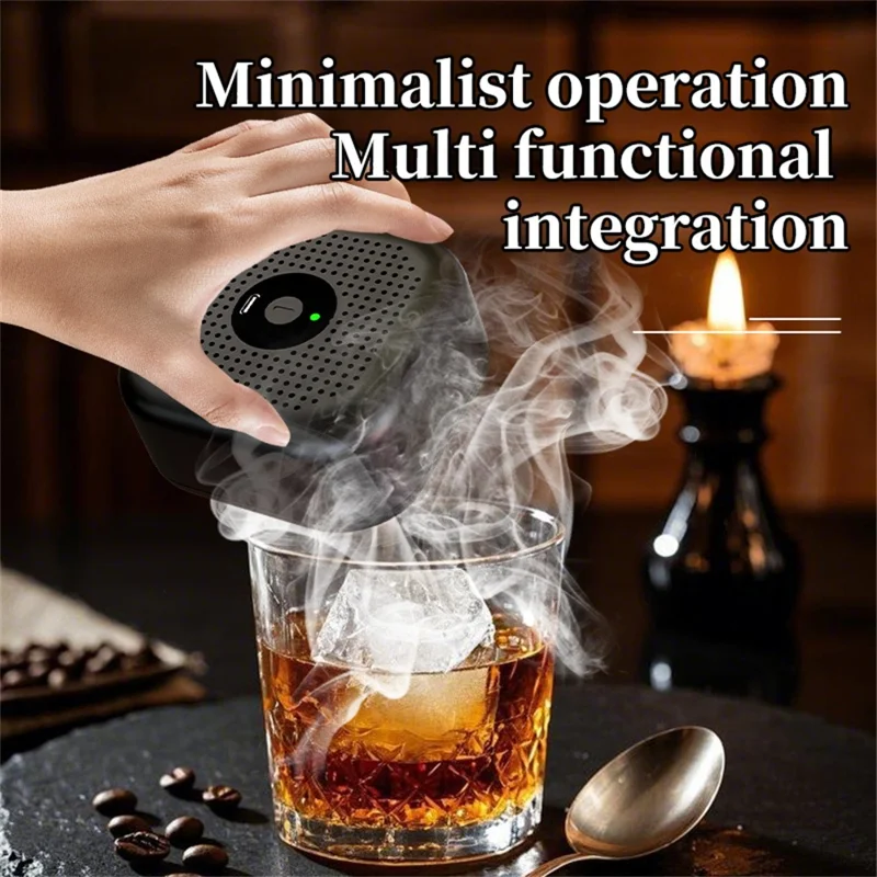 Electric Whiskey Smoke Infuser Cocktail Smoker Set Rechargeable Bar Party Mixology Tool Smoking Gun Kit