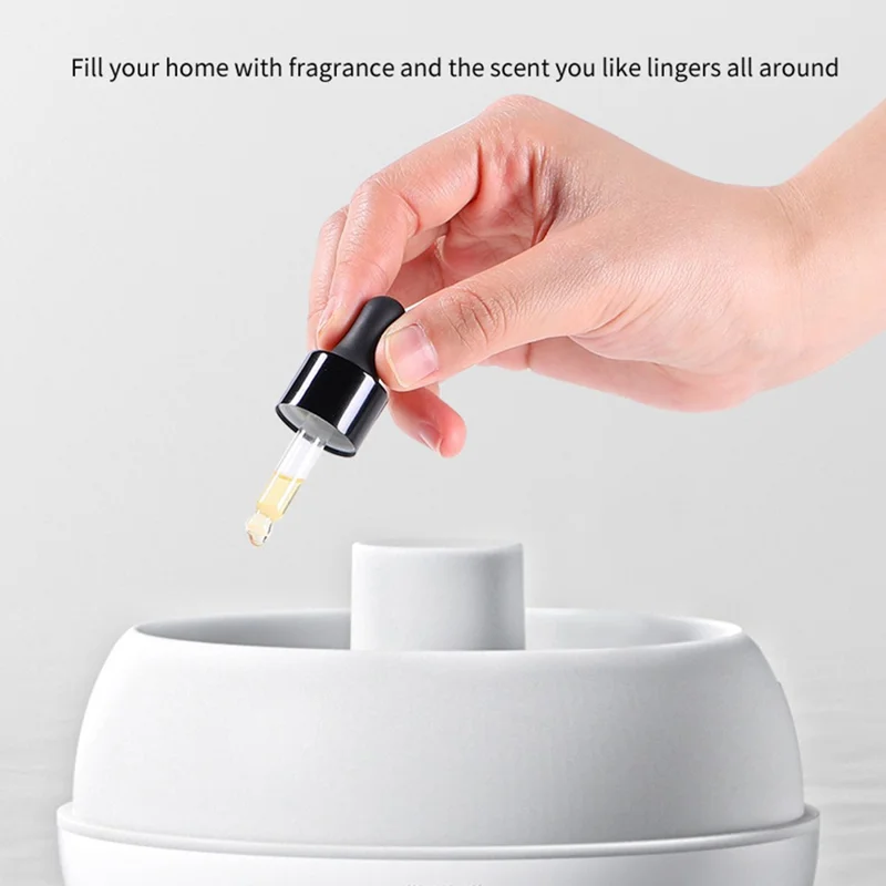 ESR Onion-Shaped Aromatherapy Diffuser with Simulated Flame USB Desktop Ultrasonic Humidifier for Home Bedroom Office Living Room - White