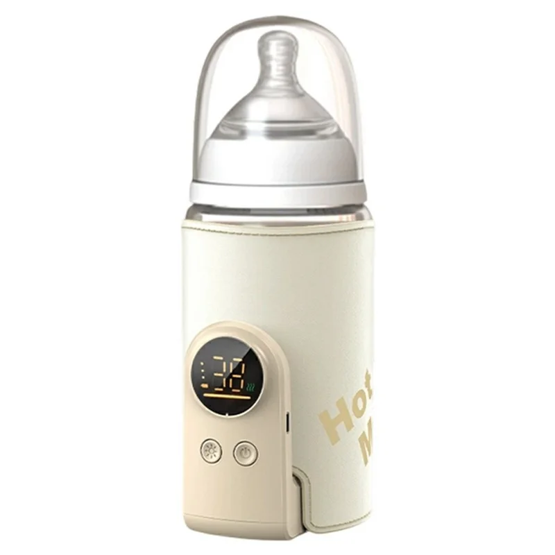 8000mAh Bottle Warmer 360° Uniform Heating Milk Sleeve Smart Temperature Control Baby Bottle Warmer - Battery