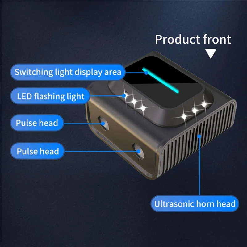 B02 Ultralydshøjtydende Rotteafskrækkelsesenhed med LED-lys til Bekæmpelse af Padder og Kakerlakker