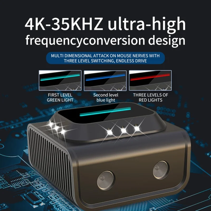 B02 Ultralydshøjtydende Rotteafskrækkelsesenhed med LED-lys til Bekæmpelse af Padder og Kakerlakker