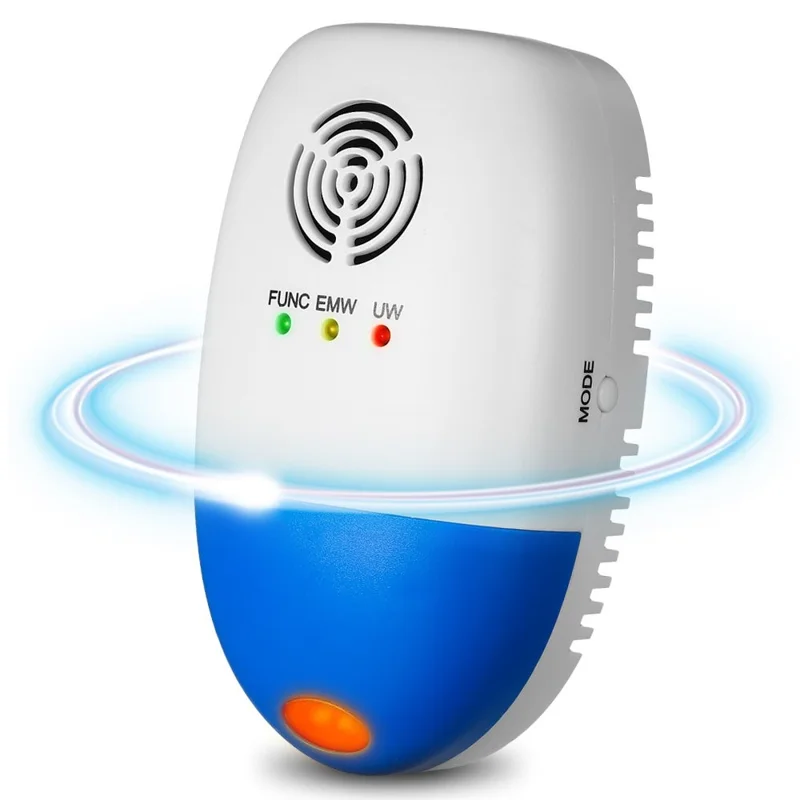 DC-9002 Leistungsstarker Schädlingsvertreiber 6 Modi Ultraschall-Elektronischer Vertreiber für Mäuse, Moskitos, Kakerlaken