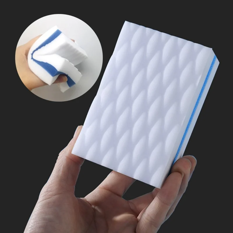 3 шт. Губка-ластик с нанотехнологиями, волшебная чистящая губка двухцветная из меламина, универсальная кухонная губка