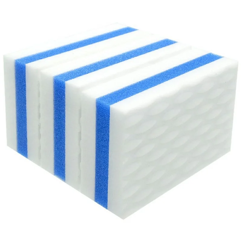 5 pièces Éponge nano magique Gomme nettoyante Éponge à vaisselle en mélamine bicolore Éponge de cuisine polyvalente
