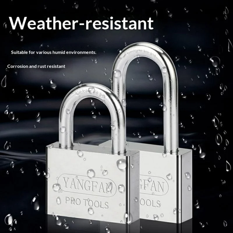 Waterproof Padlock 30mm Long Shackle Rustproof Security Lock with 3 Keys for Home  /  Outdoor Protection