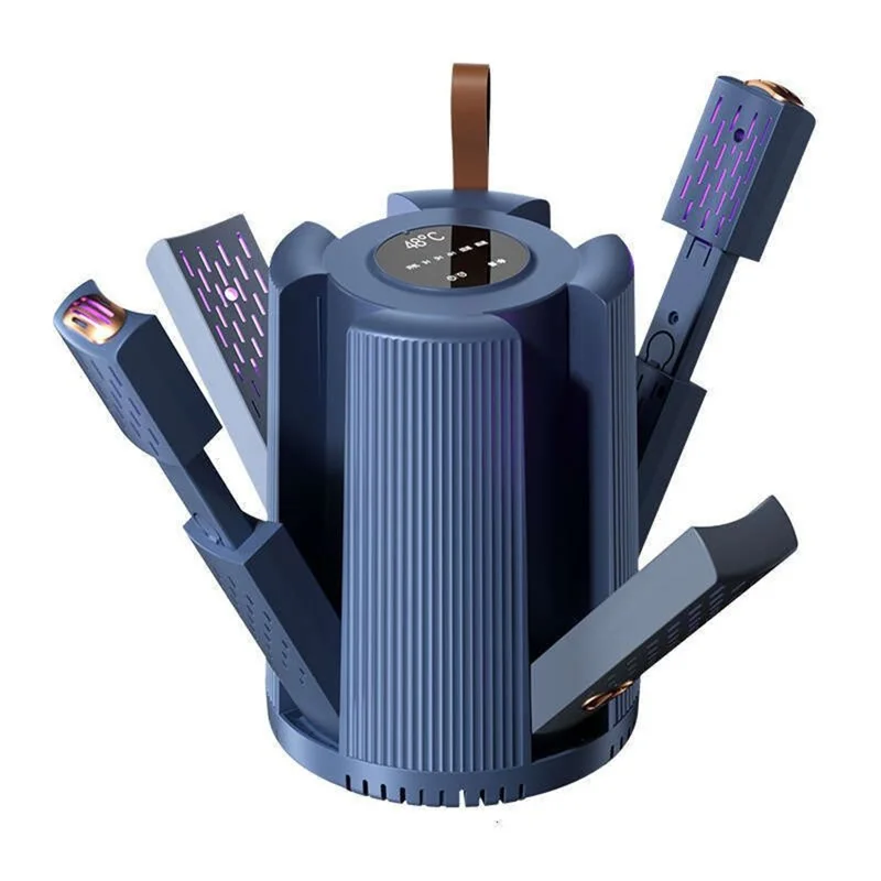 X3 4-Head Multi-Function Shoe Dryer Socks Warmer Deodorizer Boot Dryer for Home Dorm - EU Plug