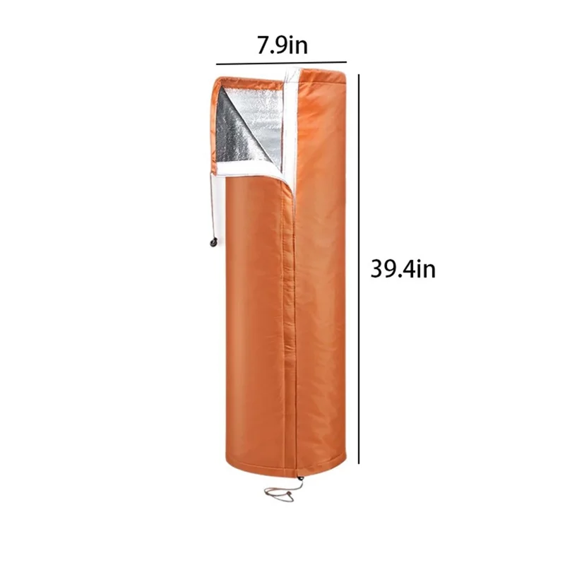 Capa de Proteção para Raízes de Palmeira de Inverno 20 x 100 cm, Dispositivo de Proteção contra Geada para Plantas Exteriores com Cordão, Saco de Proteção contra o Congelamento de Plantas