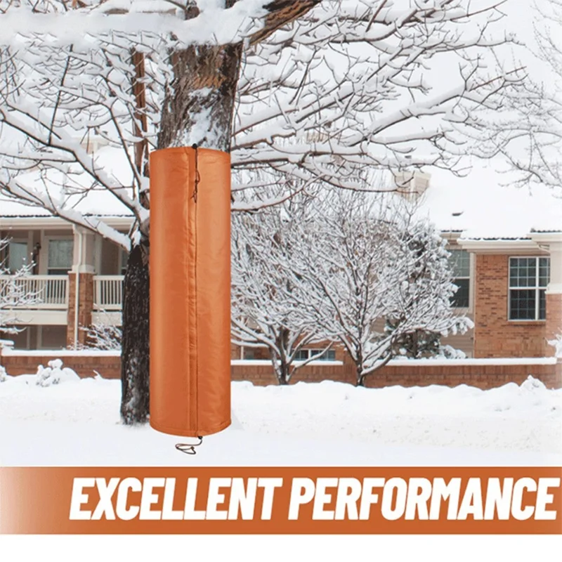 Cobertura de Proteção para Raiz de Palmeira de Inverno 30 x 100 cm, Dispositivo de Proteção contra Geada para Plantas Exteriores com Cordão, Saco de Proteção contra Congelamento de Plantas