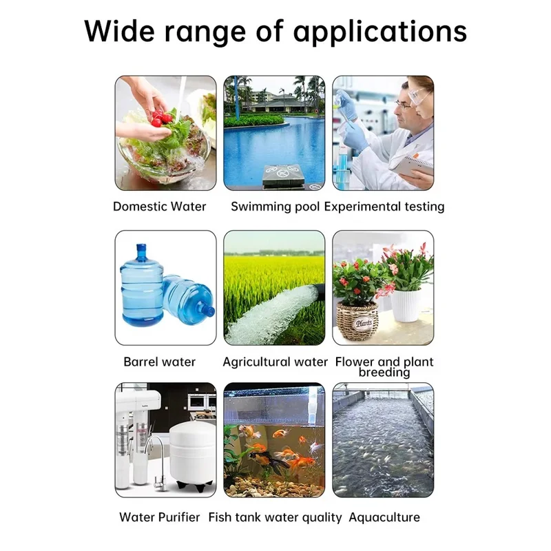 A4L HD-display TDS-vandtestpen Enkelt baglysvands kvalitetstest med ledningsevne- og temperaturmåling