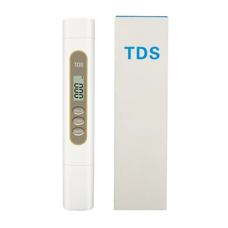 Stylo testeur de qualité de l'eau M1 TDS, instrument de surveillance de la qualité de l'eau à haute précision avec plateau en mousse EVA