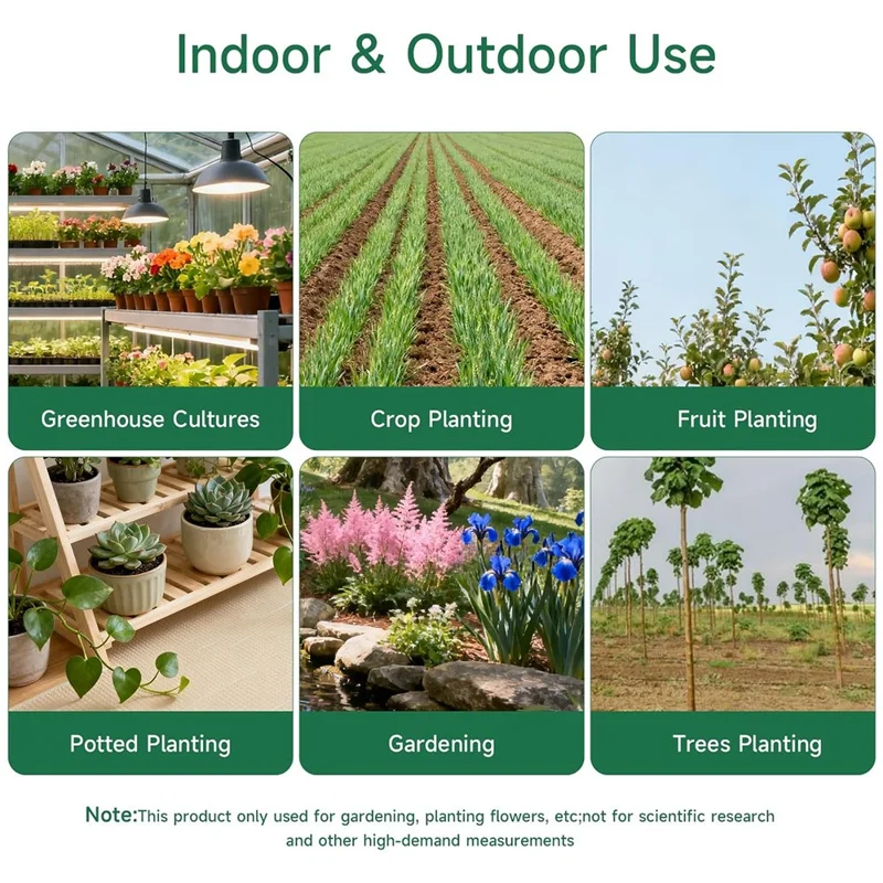 Medidor de Humedad de Suelo MDST-04SD, Instrumento de Prueba de Suelo Preciso con Sonda de Metal, Listo para Usar, para Jardinería