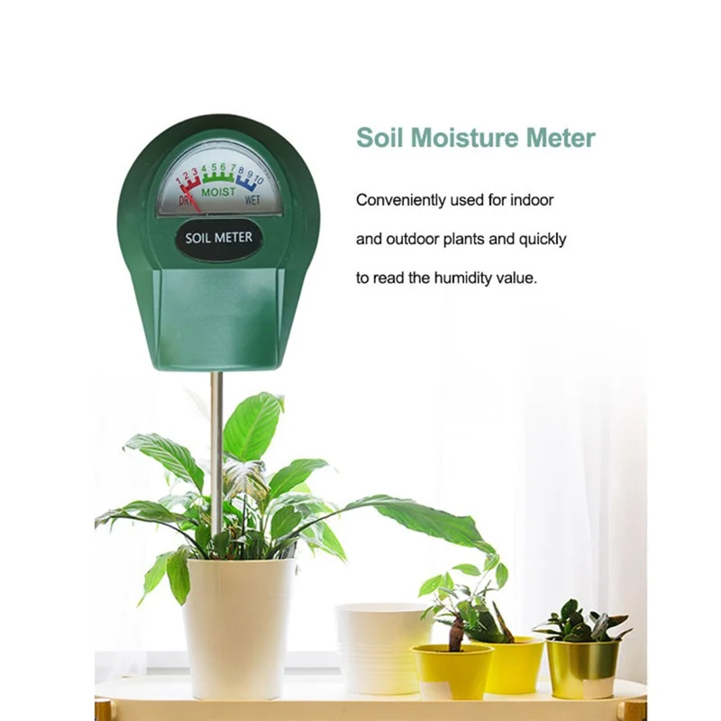 Medidor de Humedad de Suelo MDST-04SD, Instrumento de Prueba de Suelo Preciso con Sonda de Metal, Listo para Usar, para Jardinería