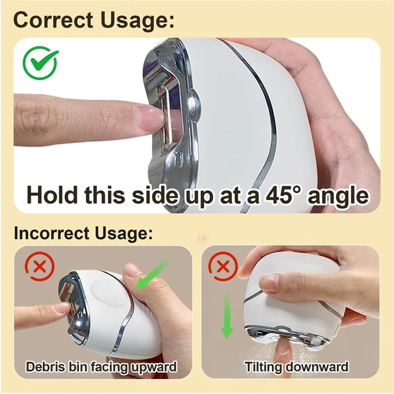 FK308 Автоматическая электрическая машинка для стрижки ногтей, многофункциональная машинка-гризер для ногтей, бесшумная, для детей, взрослых, пожилых людей — белый + серебристый