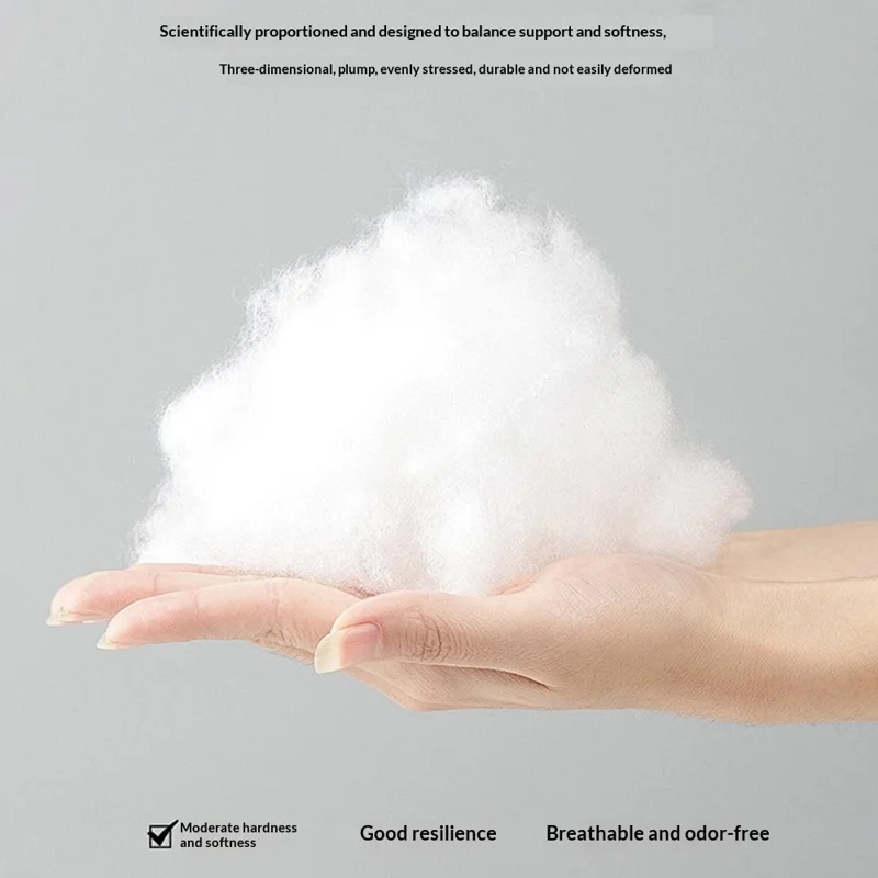 PP Cotton Knee Side Sleep Pillow with Straps Memory Foam Pregnancy Leg Cushion Double Grooves Knee Protection - Ice Blue